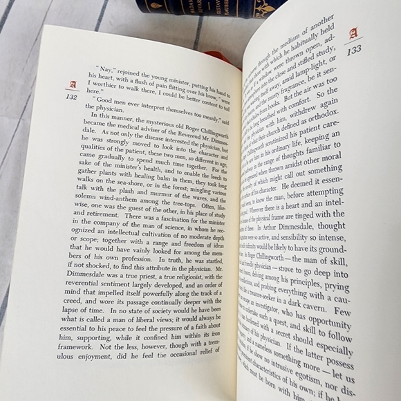 The Scarlett Letter Vintage 1979 Franklin Library Novel 1/4 Leather Bound - Picture 9 of 13